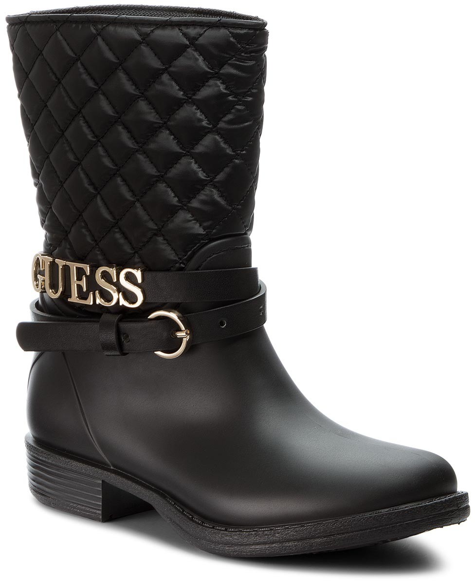 Gumicsizmák GUESS - FLRAN3 RUB11 BLACK