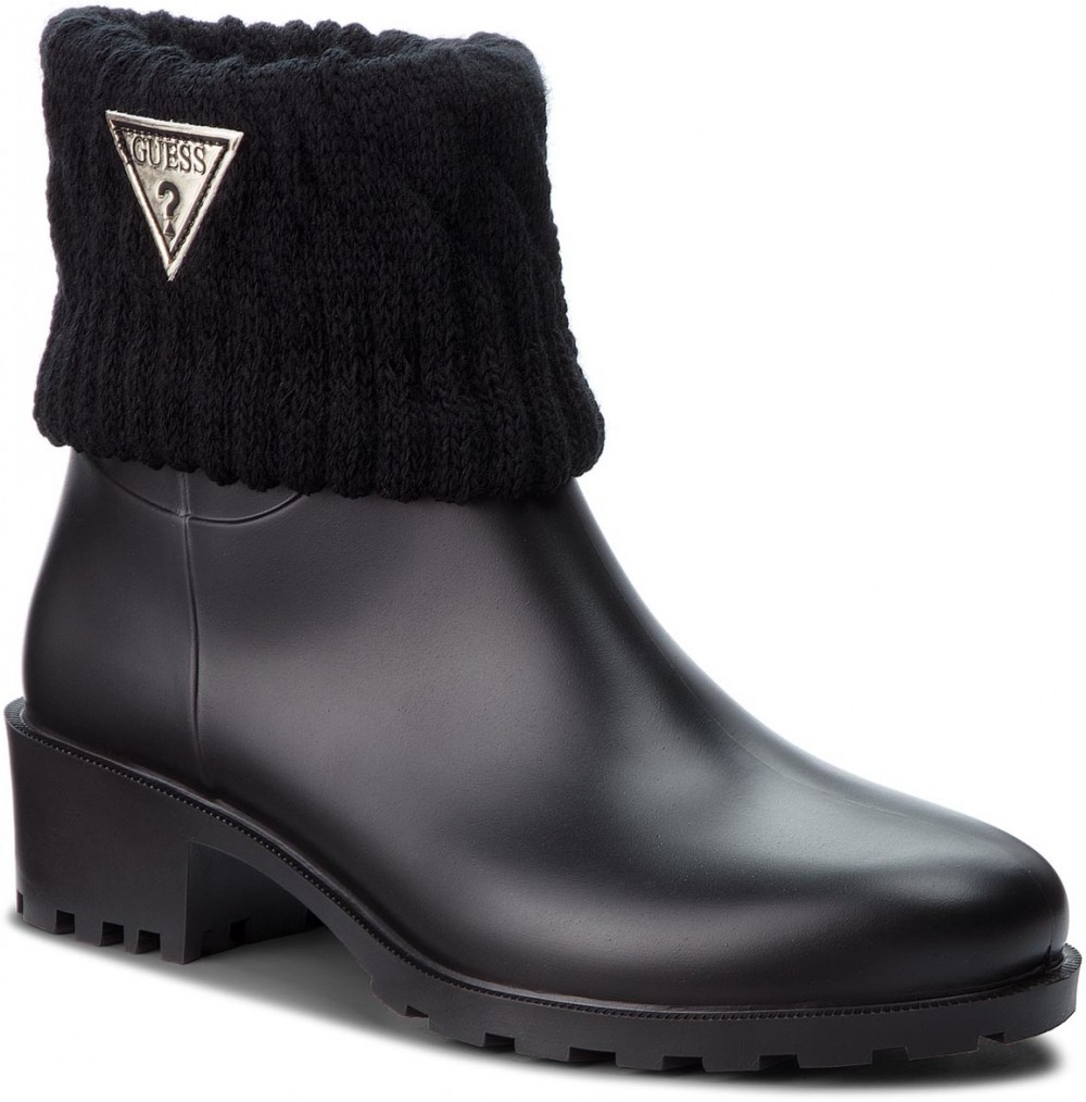 Gumicsizmák GUESS - FLVNT3 RUB09 BLACK