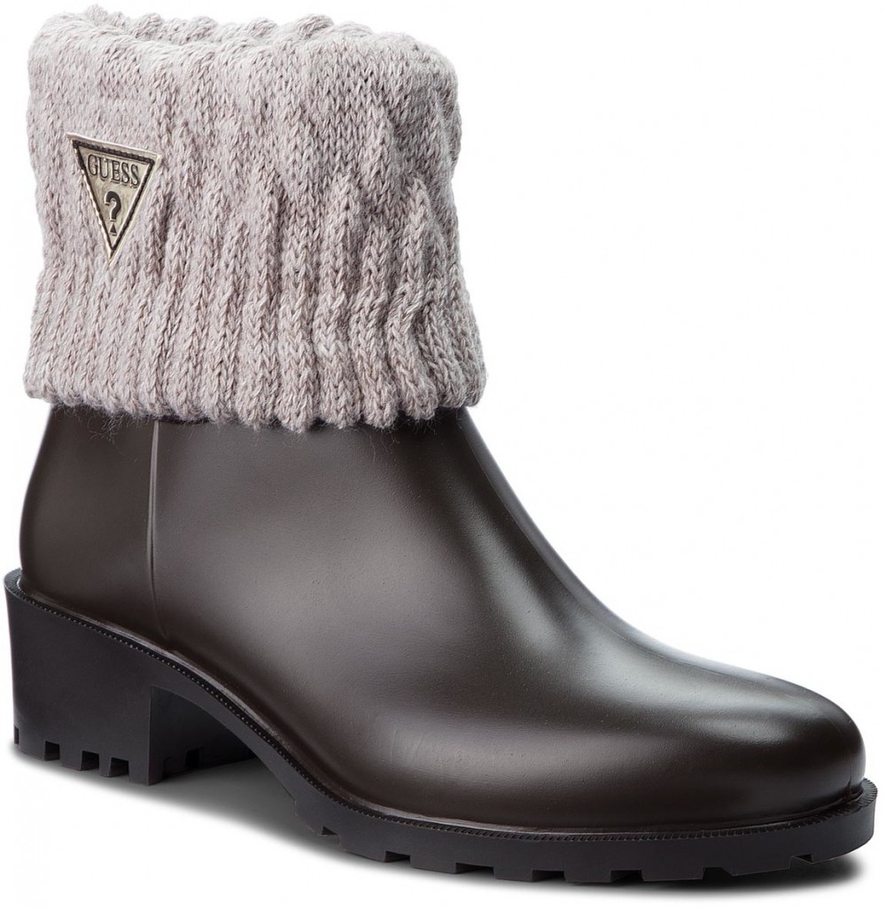 Gumicsizmák GUESS - FLVNT3 RUB09 BROWN