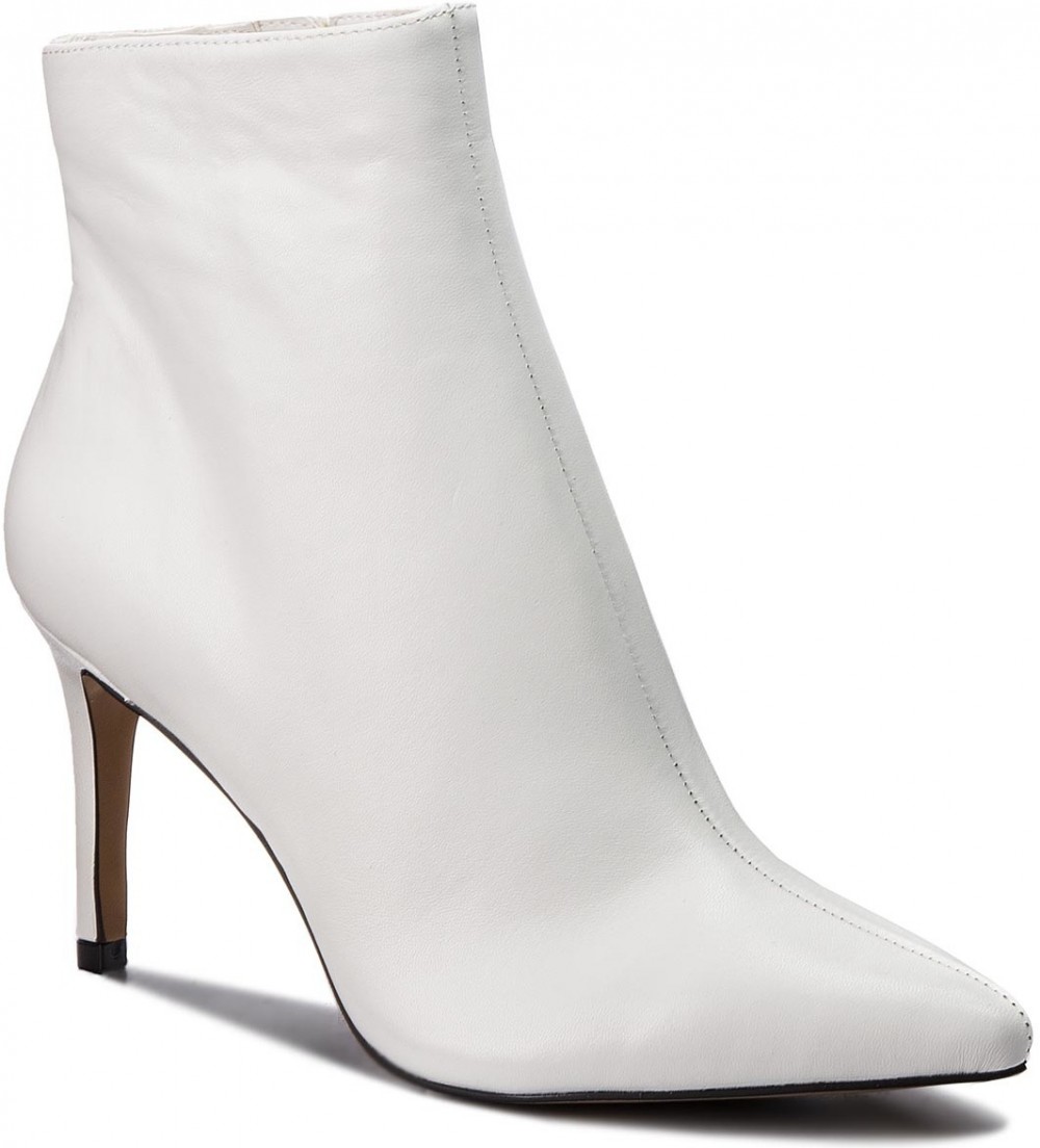 Magasított cipő STEVE MADDEN - Logic Ankle Boot SM11000195-03001-107 White Leather