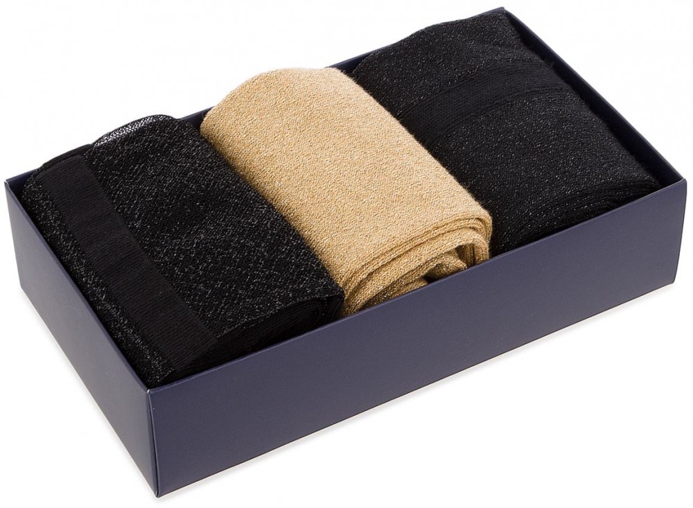 3 pár/csomag női térdzokni TOMMY HILFIGER - 483016001 Black 200