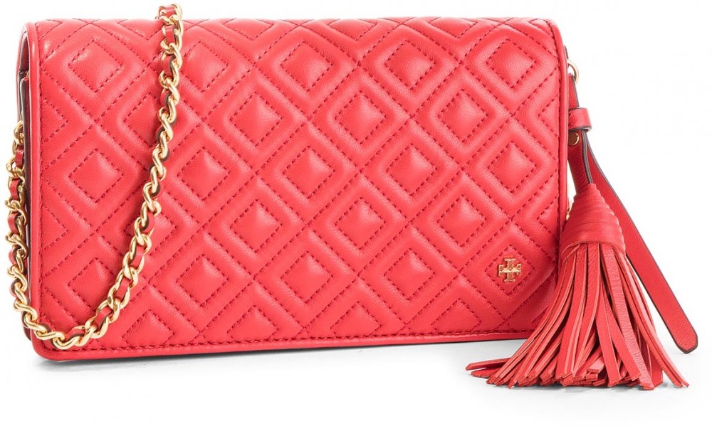 Táska TORY BURCH - Fleming Flat Wallet Cross-Body 46449 Brilliant Red 612