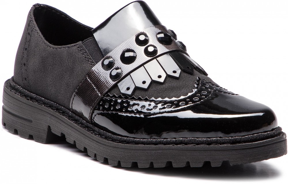 Oxford cipők RIEKER - 55381-00 Schwarz