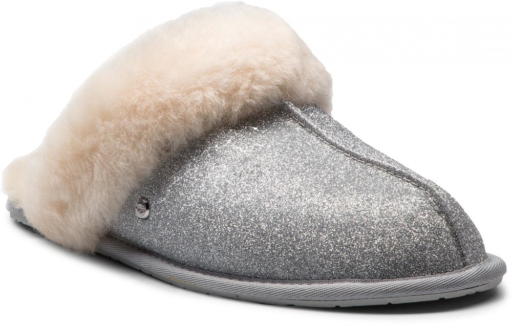 Zártpapucs UGG - Scuffette II Sparkle 1100177 W/Slvr