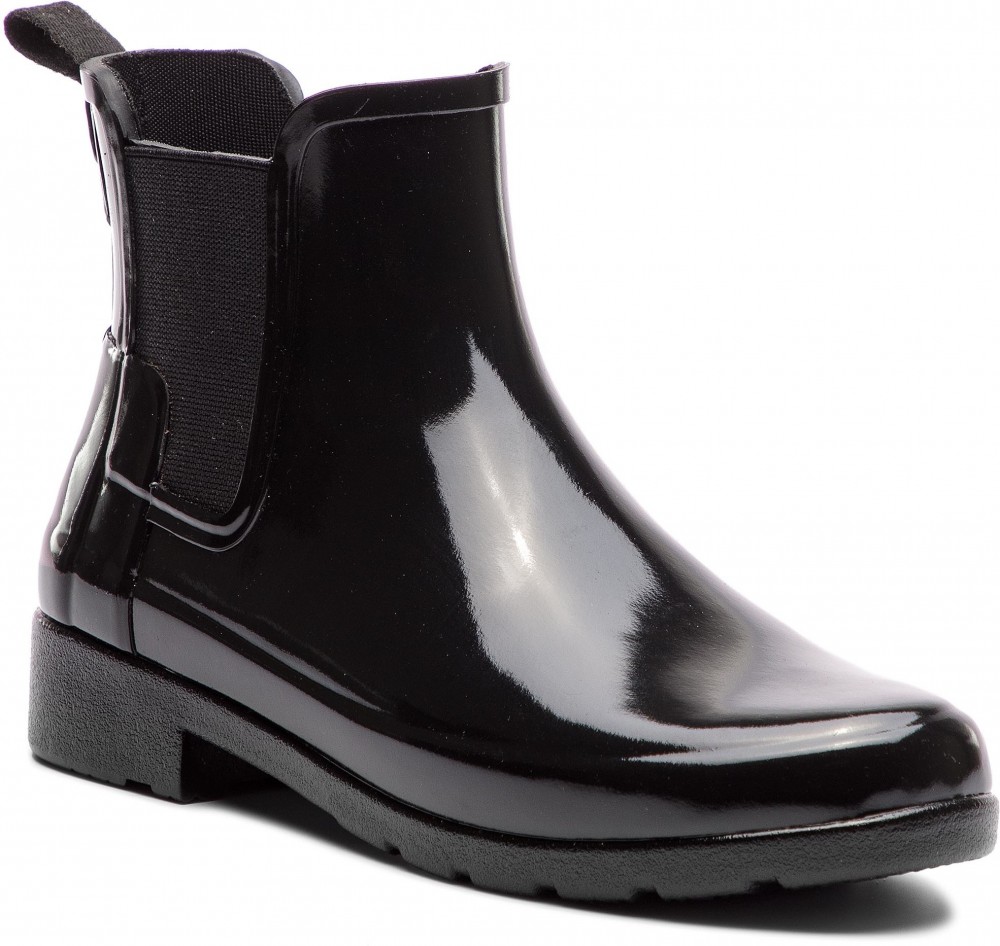 Gumicsizmák HUNTER - Org Refined Chelsea Gloss WFS1017RGL Black