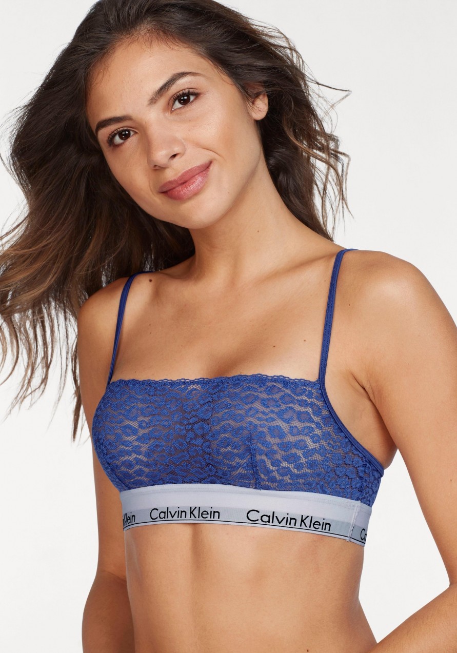 Calvin klein underwear Calvin Klein bustier melltartó »modern cotton lace« kék L