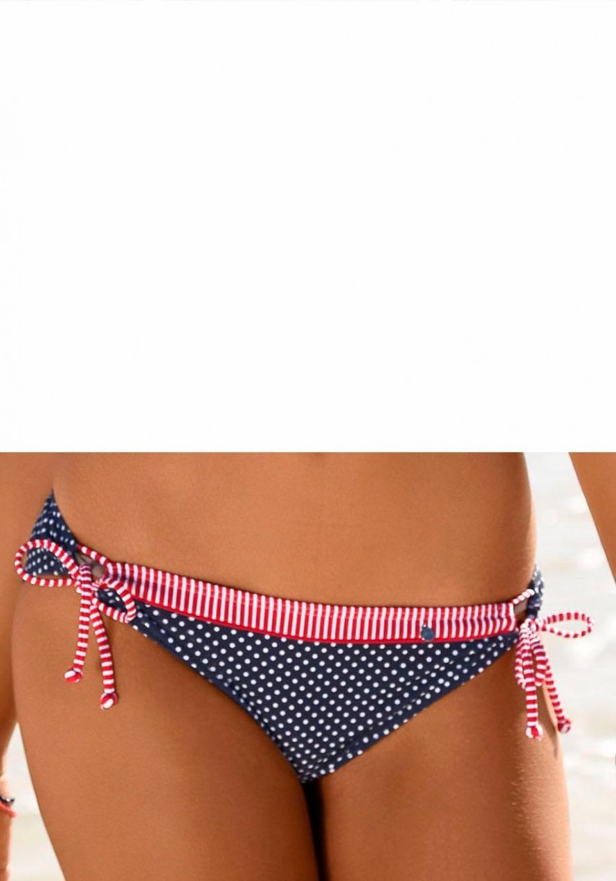 s.Oliver Beachwear s.Oliver RED LABEL Beachwear bikini alsó tengerészkék-fehér-pöttyös - normál méret 32