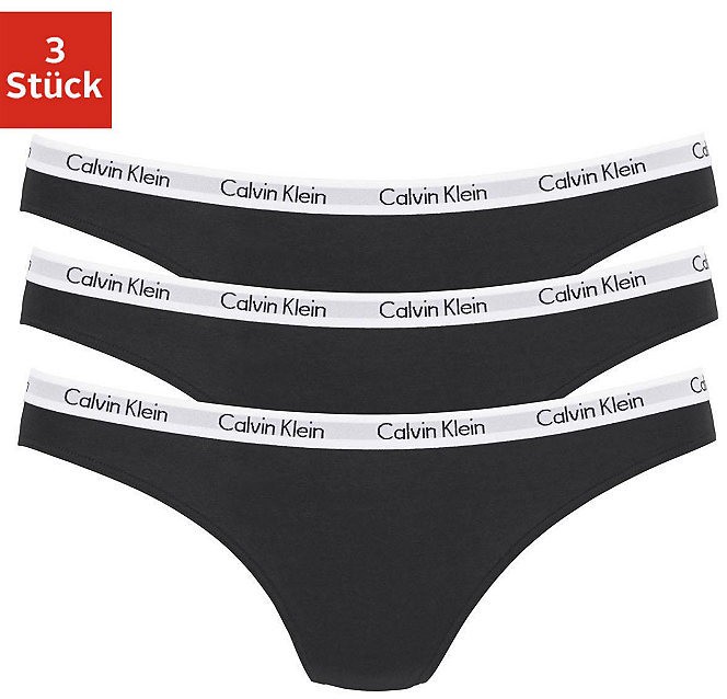 Calvin klein underwear Calvin Klein tanga (3 darab) »Carousel«  3db fekete L