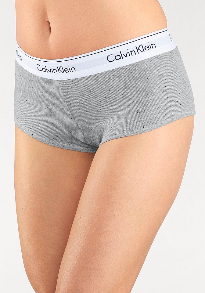 Calvin Klein Calvin Klein csípőfazonú alsó logós derékpánttal »modern cotton« szürke melírozott M