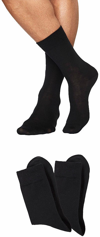 Sympatico Sympatico basic gyapjú zokni (2 pár) puha belső oldallal 2x fekete 35-38
