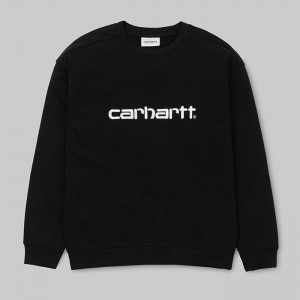 Carhartt WIP W' Sweatshirt I027475 BLACK/WHITE galéria