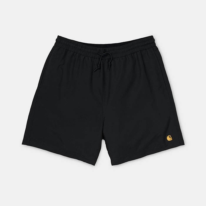 Carhartt Wip Chase Swim Trunks I026235 BLACK/GOLD