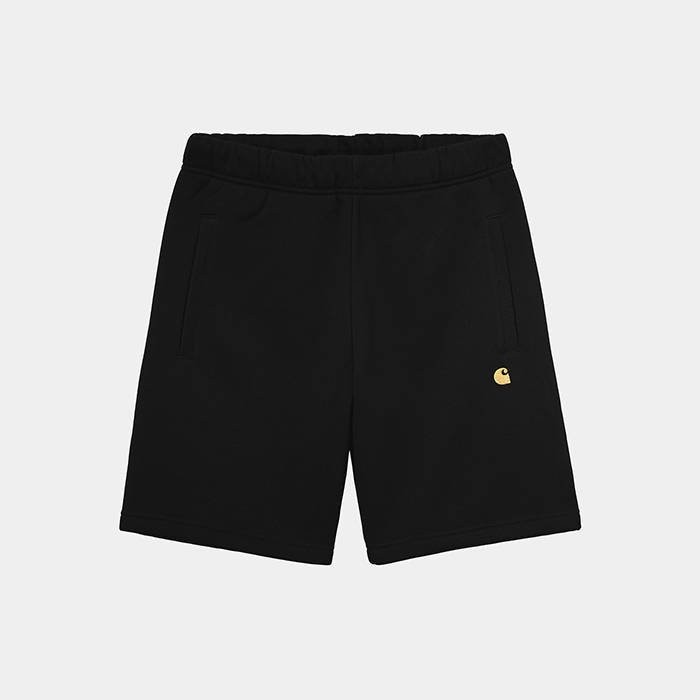 Carhartt WIP Chase Sweat Short I028950 BLACK/GOLD