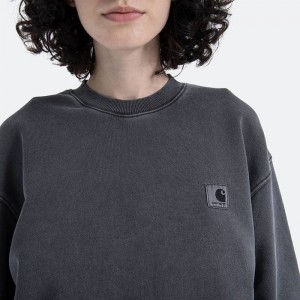 Carhartt WIP W Nelson Sweat I029537 BLACK galéria