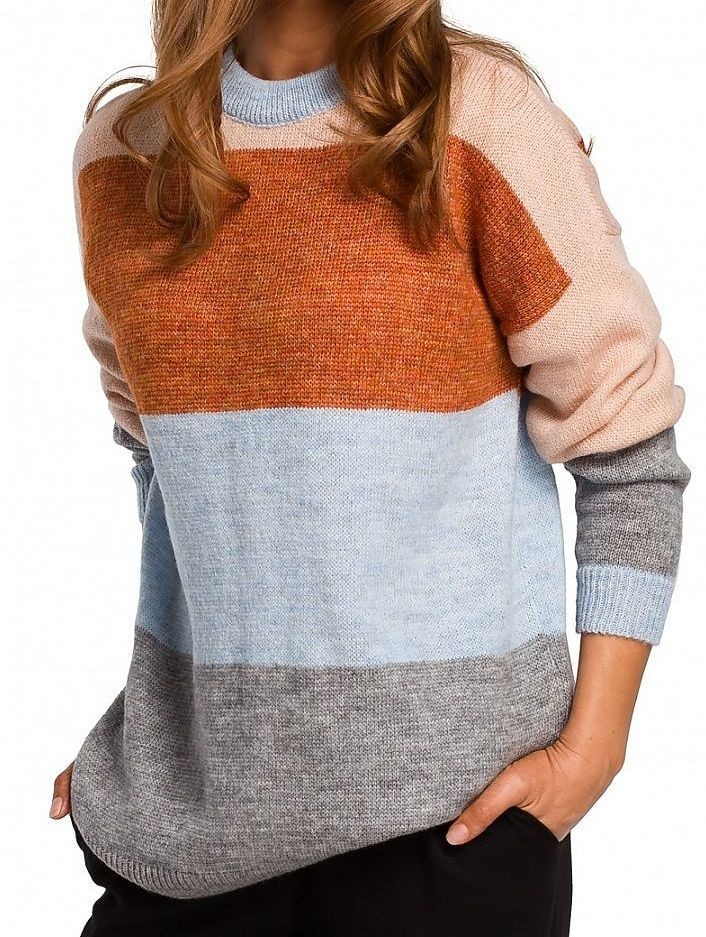 Női csíkos pulóver