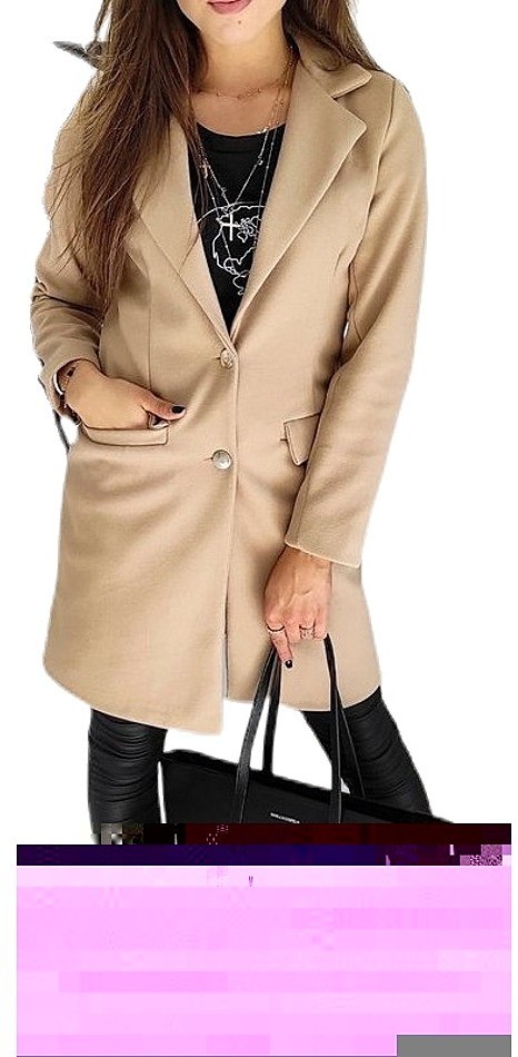 Bézs színű női kabát
