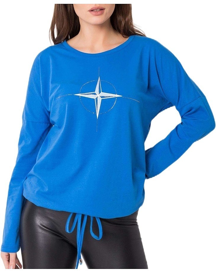 Kék női póló csillaggal
