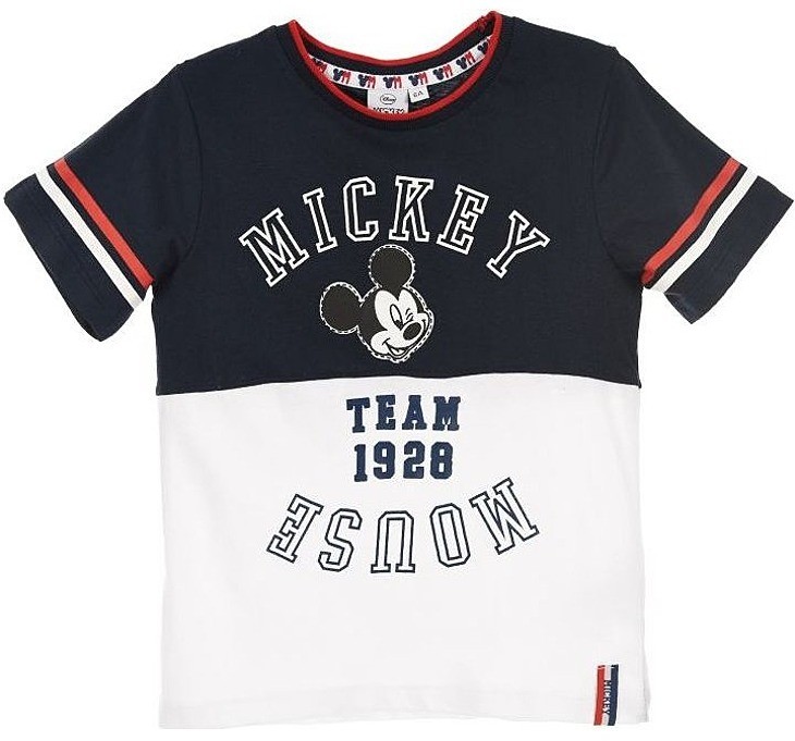 Mickey egér fekete-fehér fiú póló