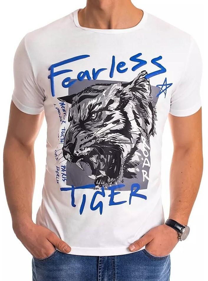 Fehér férfi pólótigris