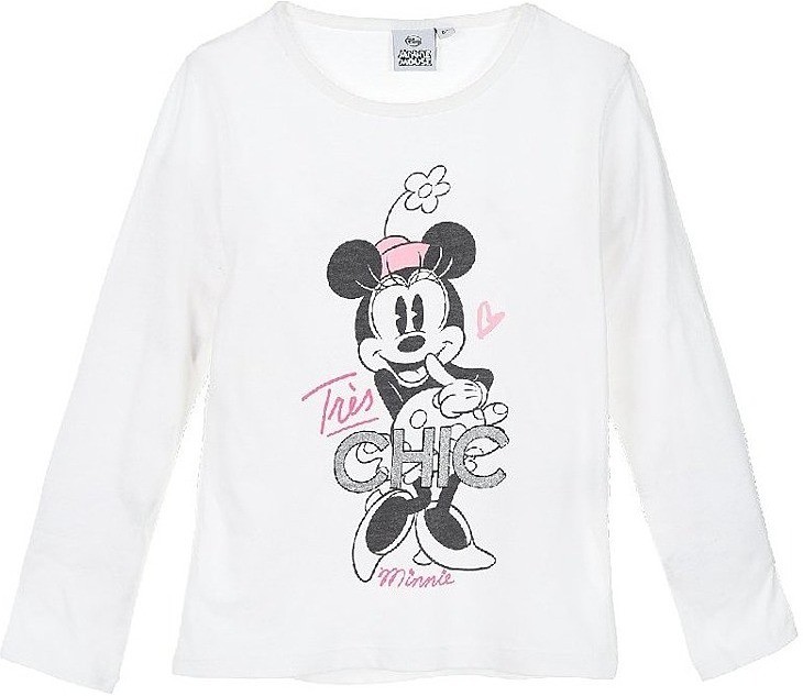 Minnie egér fehér lány hosszú ujjú ing