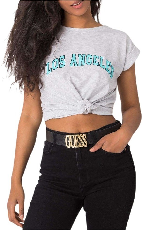 Világosszürke los angeles póló