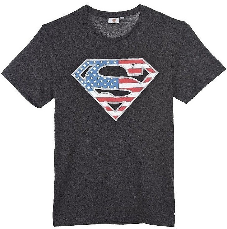 Sötétszürke superman póló