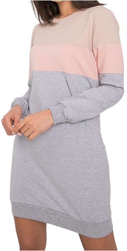 szürkés rózsaszín női pulóver ruha