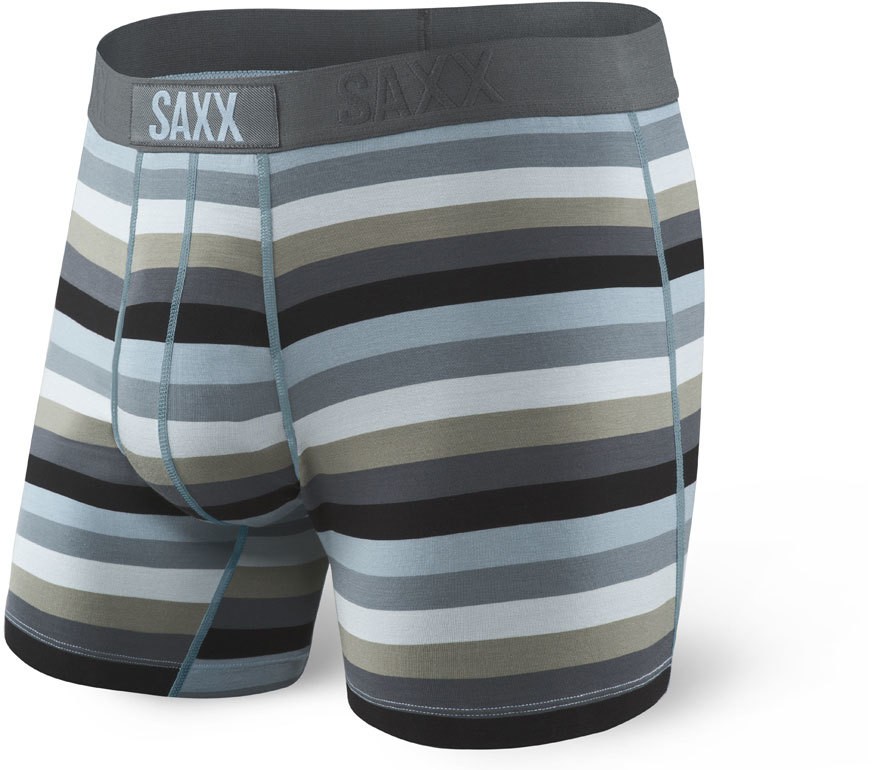 Saxx Ultra Boxer Dark Charcoal Stripe Szürke SXBB30FCBC