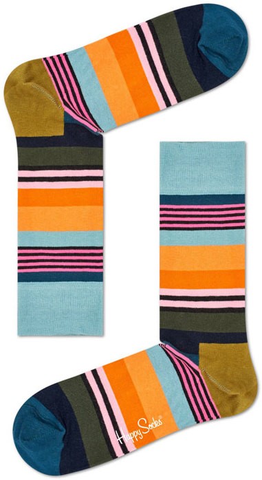 Happy Socks Multi Stripe Sock Színes MST01-2000
