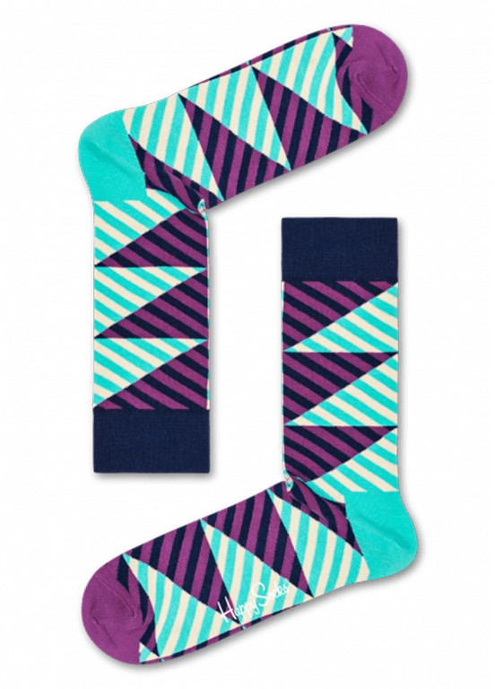 Happy Socks Diagonal Stripe Sock Színes DIS01-5300