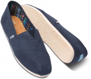 Toms Alpargatas Navy Canvas galéria