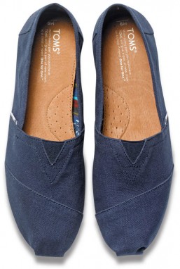 Toms Alpargatas Navy Canvas galéria