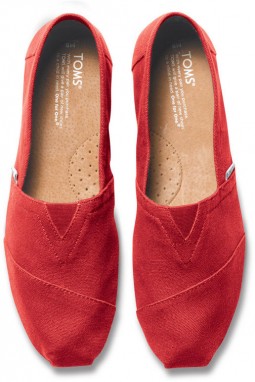 Toms Alpargatas Red Canvas galéria