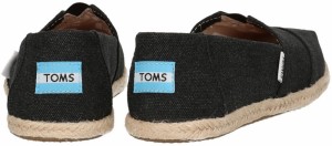 Toms Black Washed Canvas Alpargata galéria