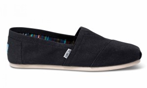 Toms Black Canvas Alpargatas galéria