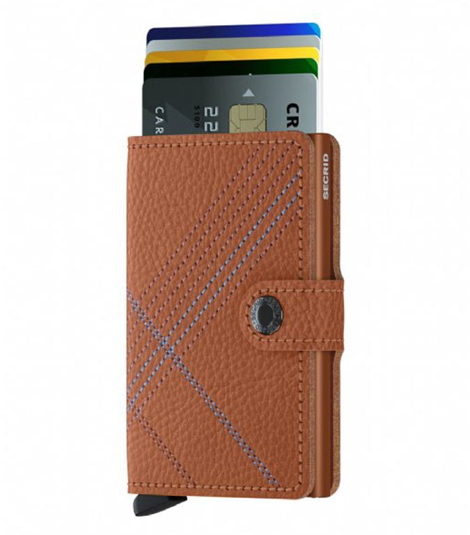 Secrid Miniwallet Stitch Linea Caramello