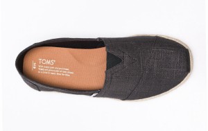 Toms Classic Linen Black Canvas galéria