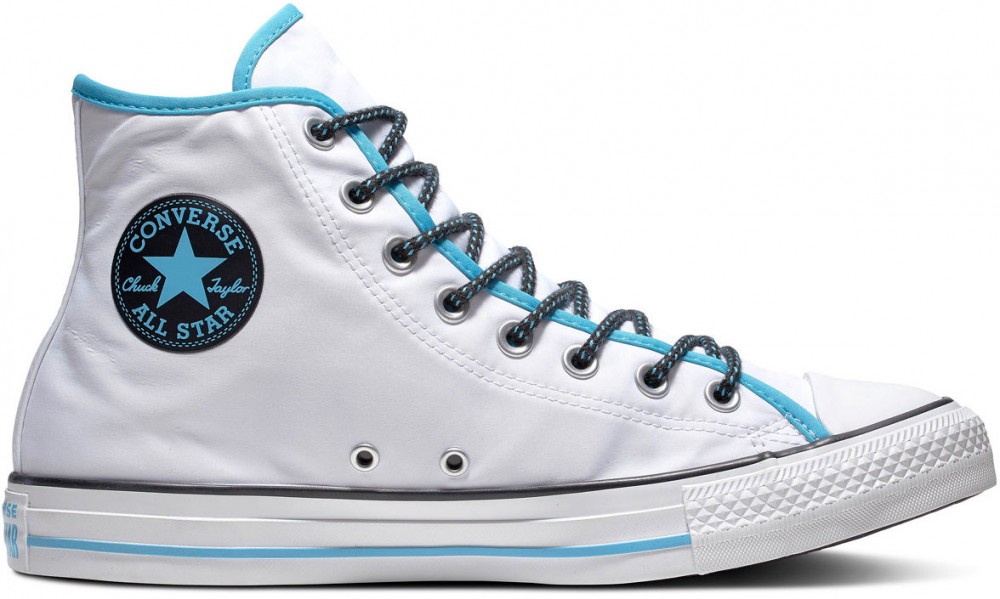 Converse CTAS HI White / Gnarly Blue