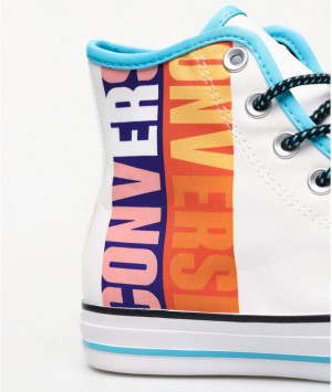 Converse CTAS HI White / Gnarly Blue galéria