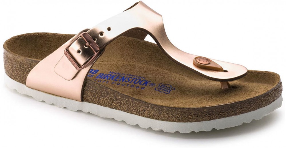 Birkenstock Gizeh Birko-Flor Metallic Copper