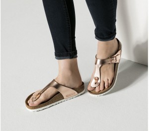 Birkenstock Gizeh Birko-Flor Metallic Copper galéria