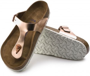 Birkenstock Gizeh Birko-Flor Metallic Copper galéria