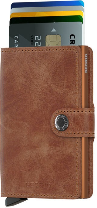 Secrid Miniwallet Vintage Cognac-Rust