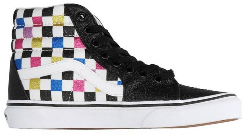 Vans Sk8-Hi Glitter Checkerboard