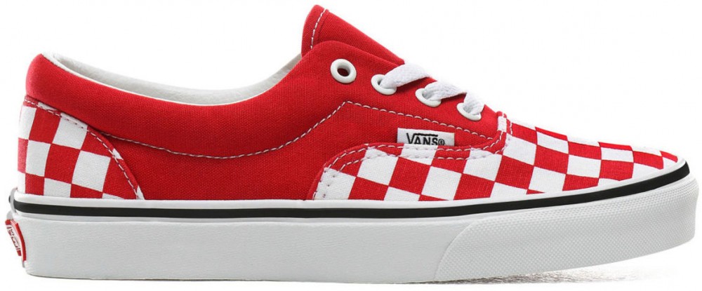 Vans Era Checkerboard Racing Red