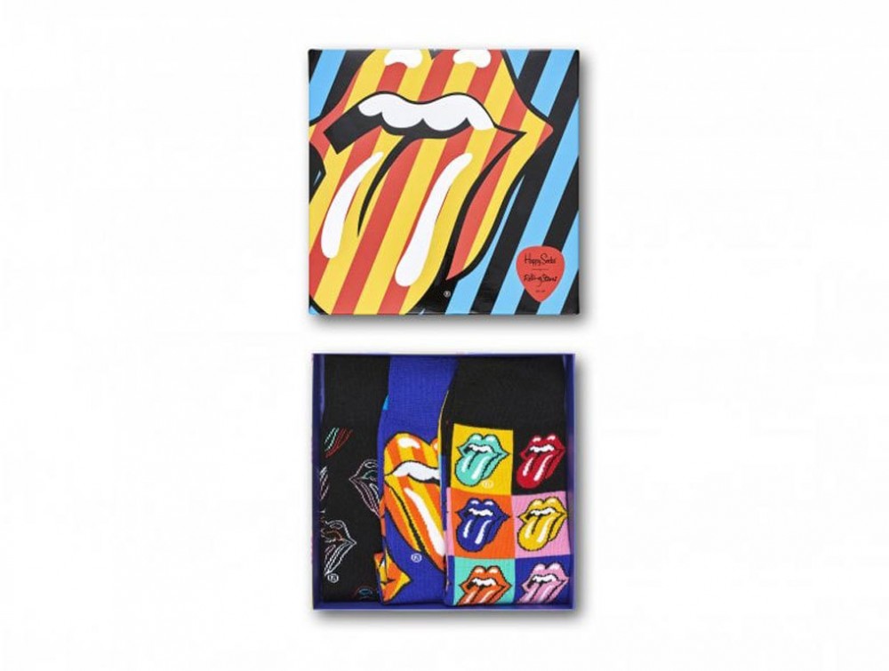 Happy Socks Rolling Stones 3-Pack Gift Box