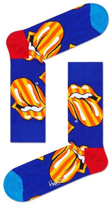 Happy Socks Rolling Stones Tumbling Stripes Sock