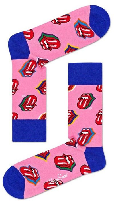 Happy Socks Rolling Stones Candy Kiss Sock