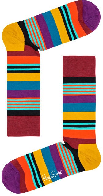 Happy Socks Multi Stripe Sock