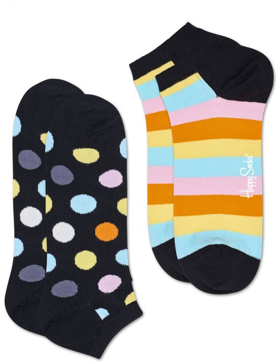 Happy Socks 2-Pack Big Dot Low Sock